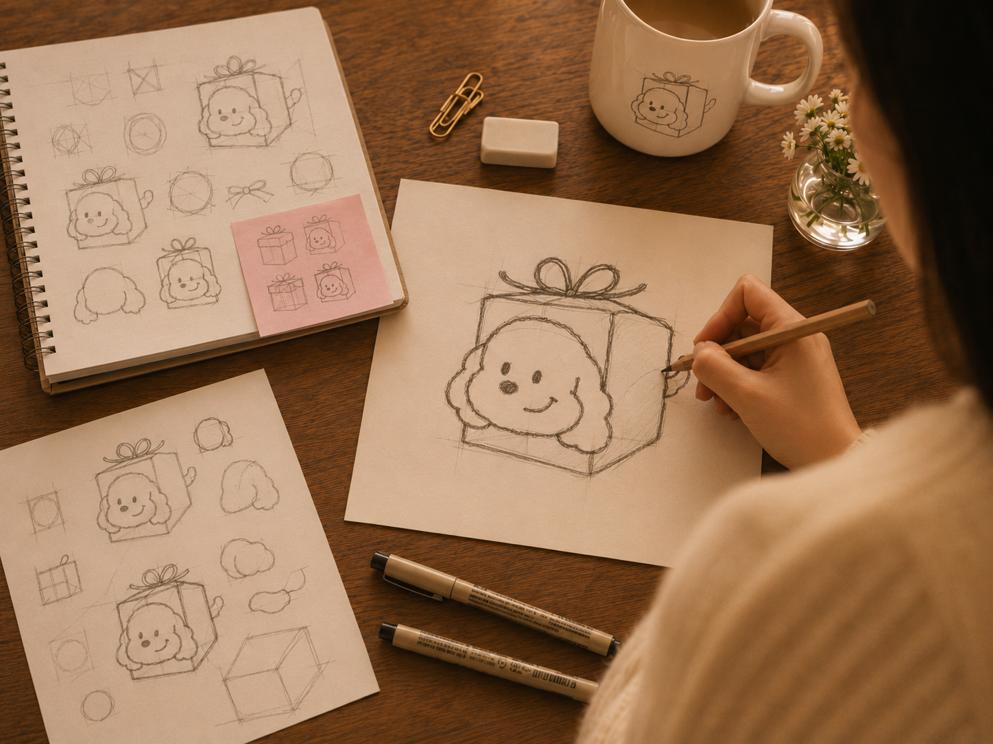 Floopilo story illustration about thoughtful pet-inspired gifting