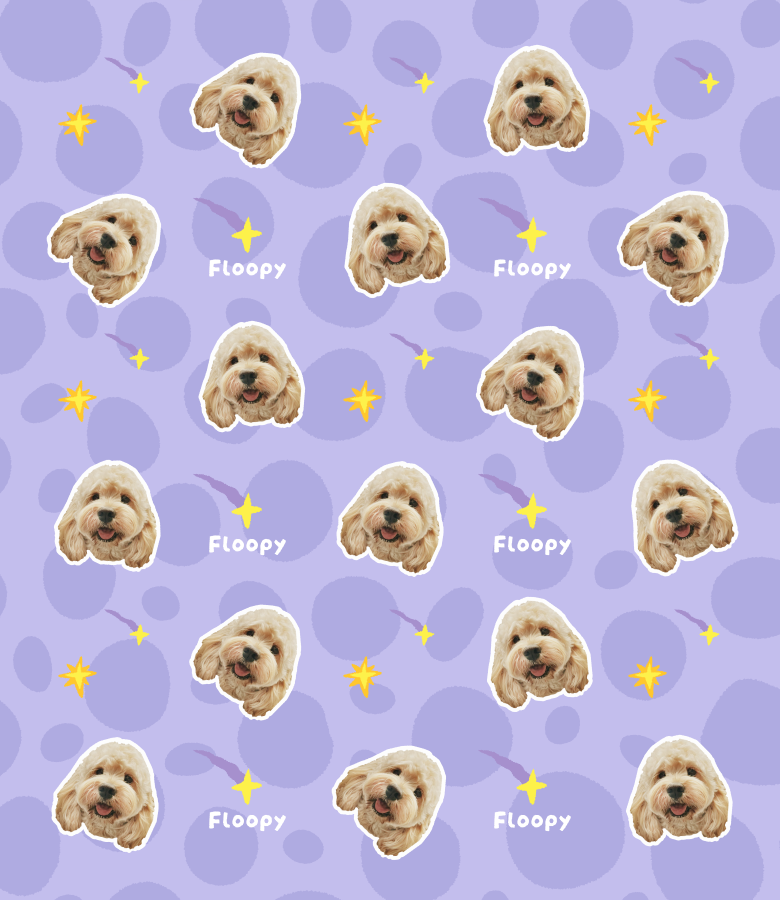 Starlit Wish custom pet blanket mood preview
